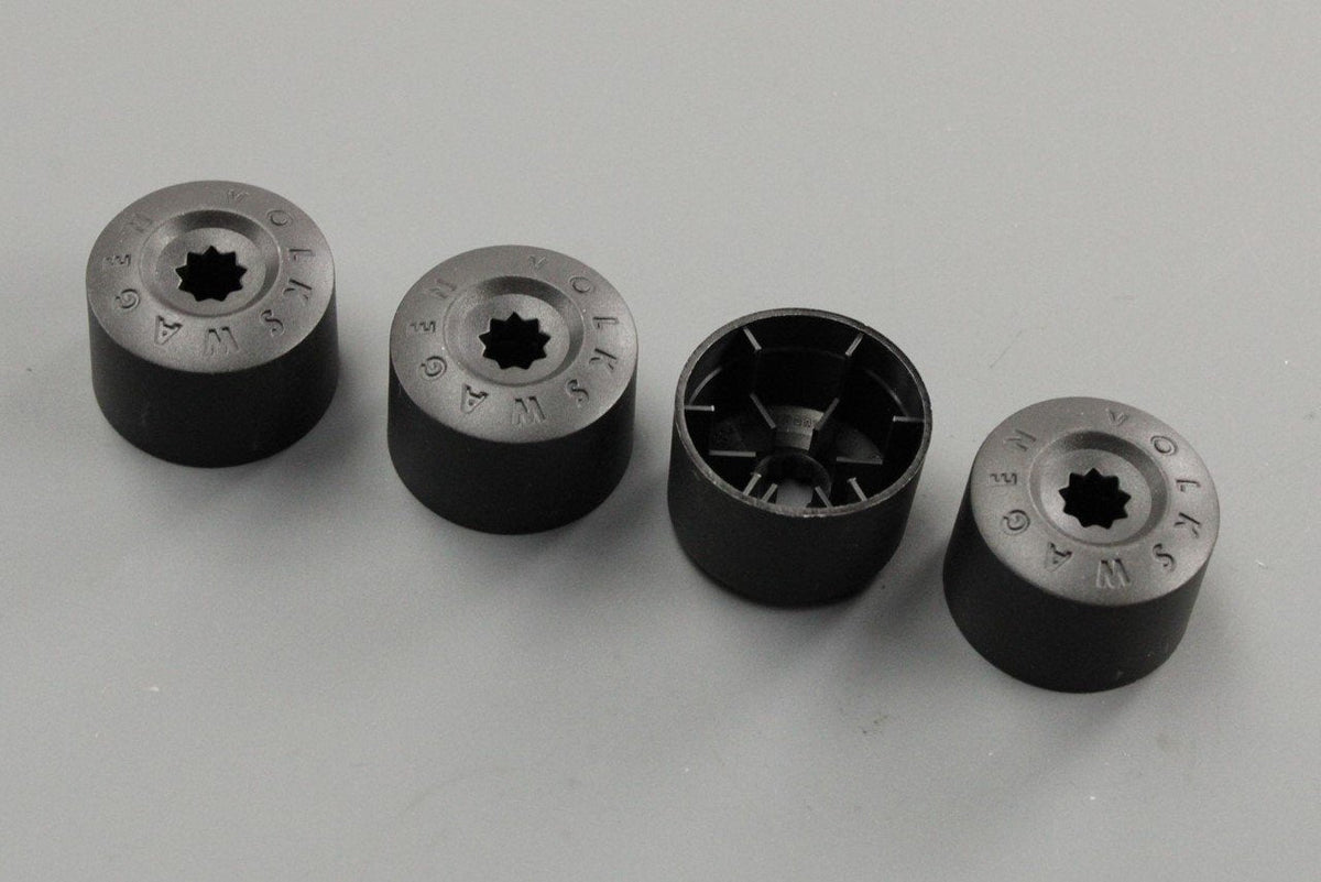 VW Volkswagen locking wheel bolt nut cover caps (x4) 3C0601173A 9B9