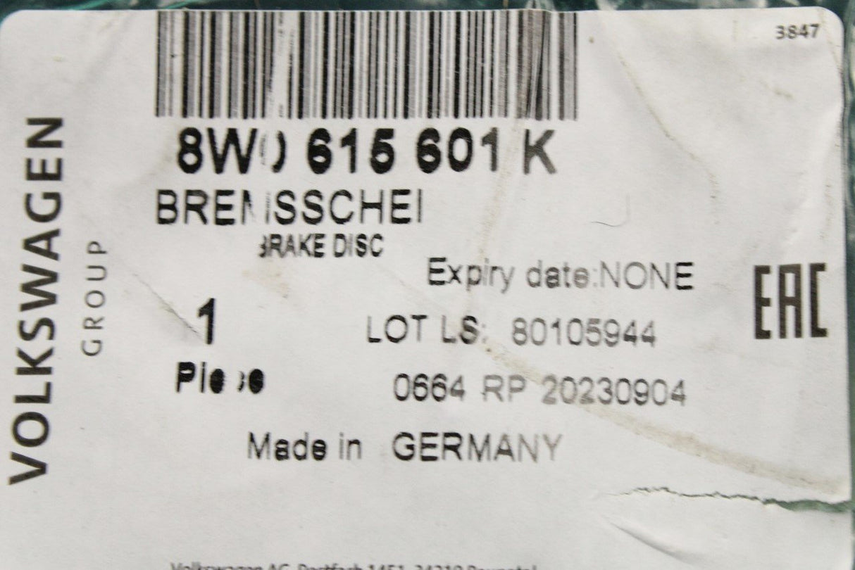VW Touareg Audi A4 A8 Q5 Q7 08-on brake discs 330x22mm (rear) 8W0615601K