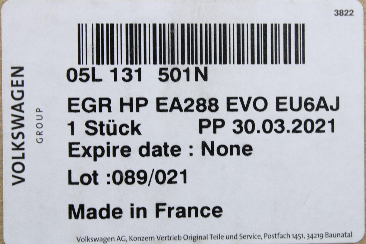 VW Golf MK7 GTD Audi A3 Skoda SEAT EGR valve for 2.0TDI 05L131501N