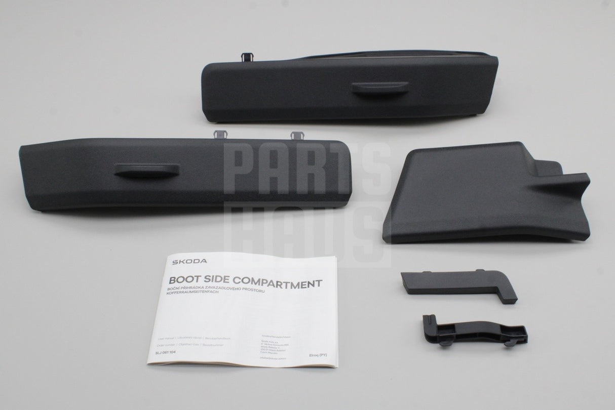 Skoda Elroq 2025-on accessory boot side storage compartment 5LJ061104
