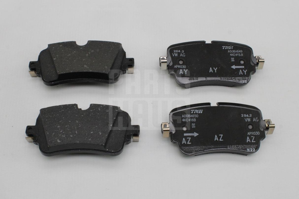 Audi e-tron 2019-on 350x28mm rear brake pads set 4KE698451G