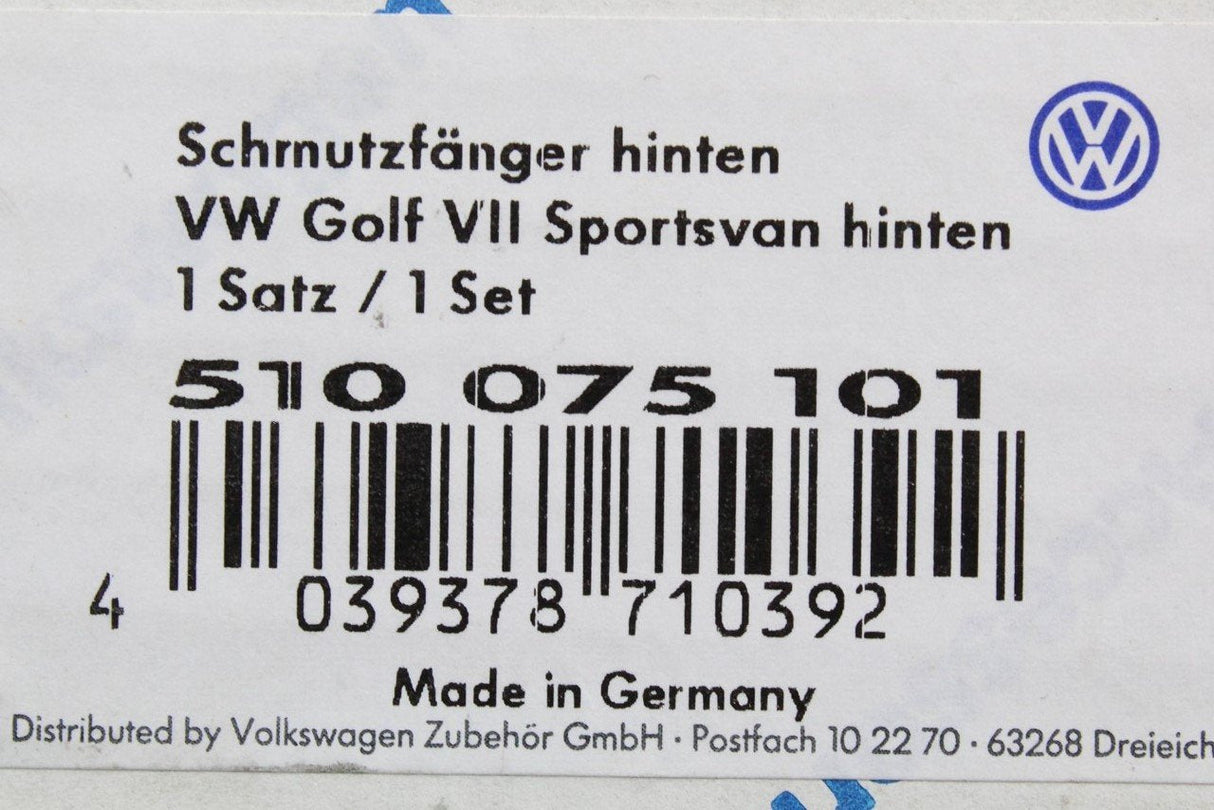 VW Golf SV 2014-2018 Rear mud flaps set accessory 510075101