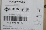 Audi e-tron 2019-on 350x28mm rear brake pads set 4KE698451G