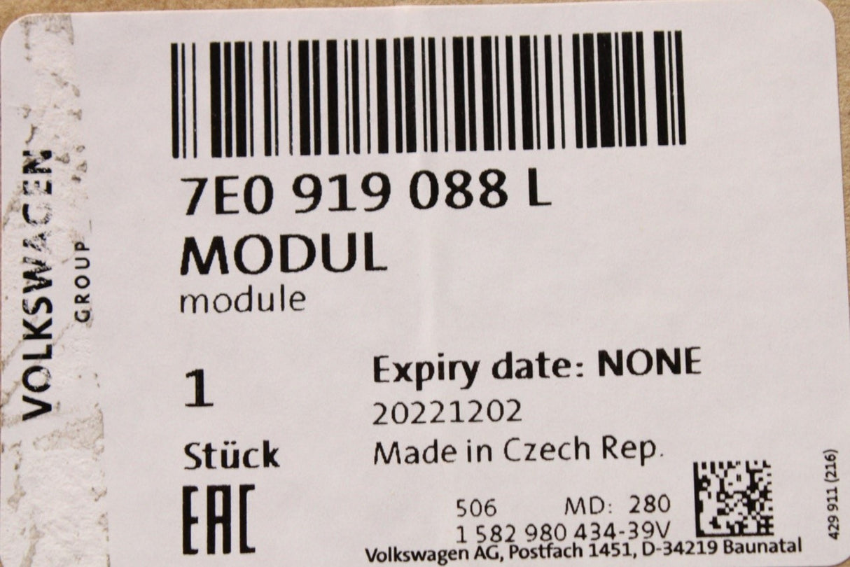 VW California T6 T6.1 2016-on fuel pump 7E0919088L