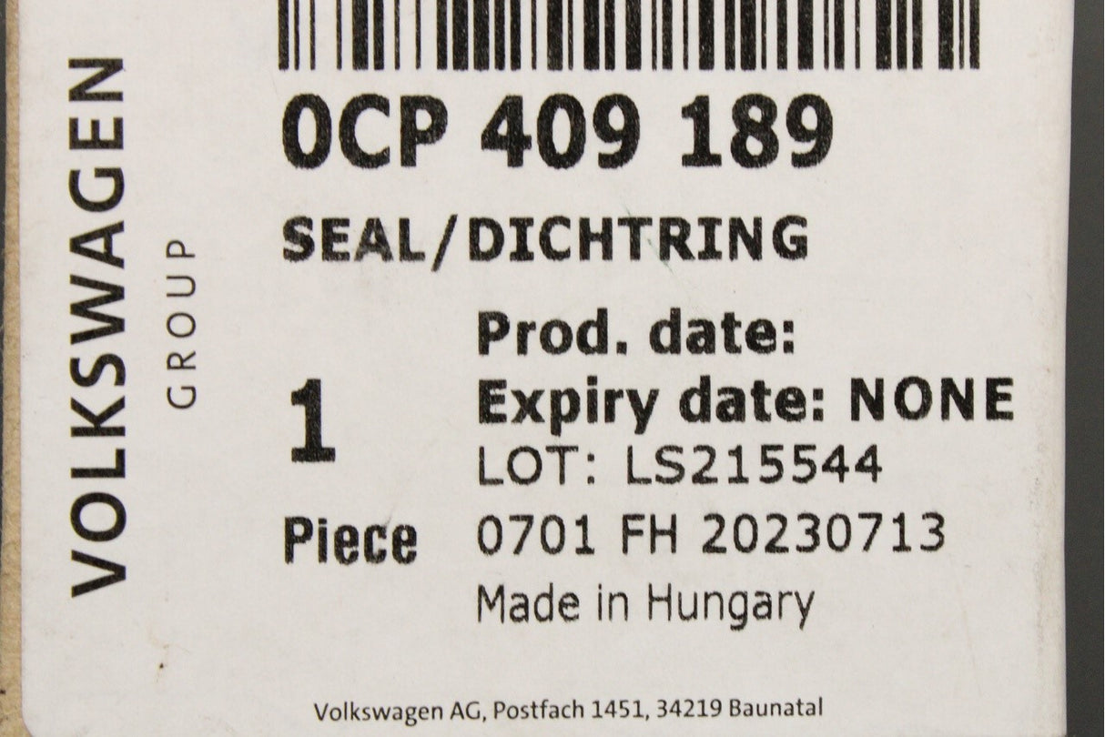 VW Tiguan Audi RS3 TTRS RSQ3 transfer case shaft oil seal 0CP409189