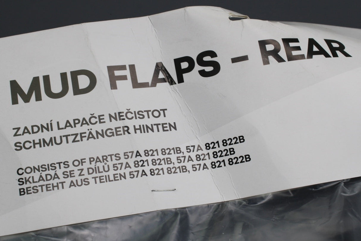Skoda Karoq 2022-on mud flaps (rear) 57A075101A