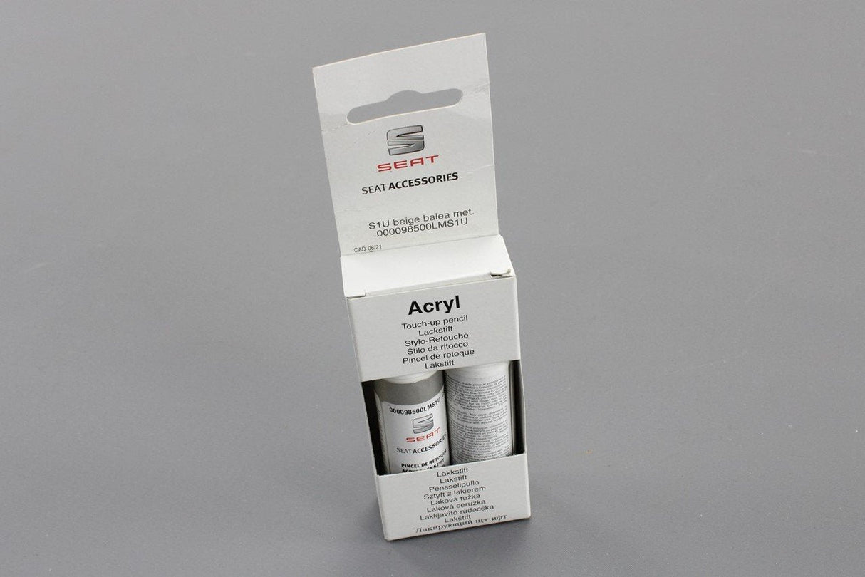 SEAT touch up paint set Balea Beige Metallic (x2 12ml) 000098500LMS1U