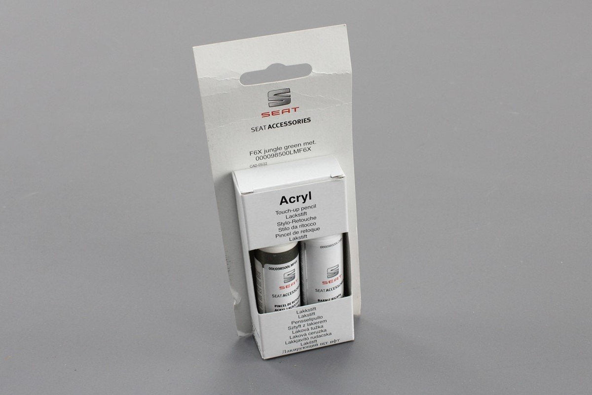 SEAT touch up paint set Jungle Green Metallic (x2 12ml) 000098500LMF6X, view 1
