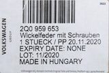 VW Polo Aw 18-on Skoda Fabia steering airbag squib slip ring 2Q0959653