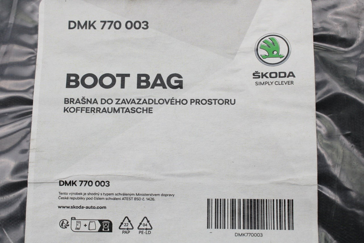 Skoda accessory luggage compartment storage bag DMK770003
