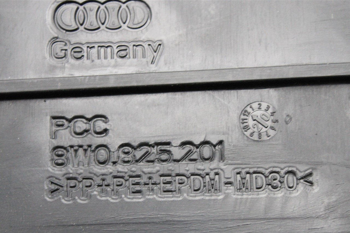 Audi A4 S4 RS4 A5 S5 RS5 front underbody trim section (left) 8W0825201