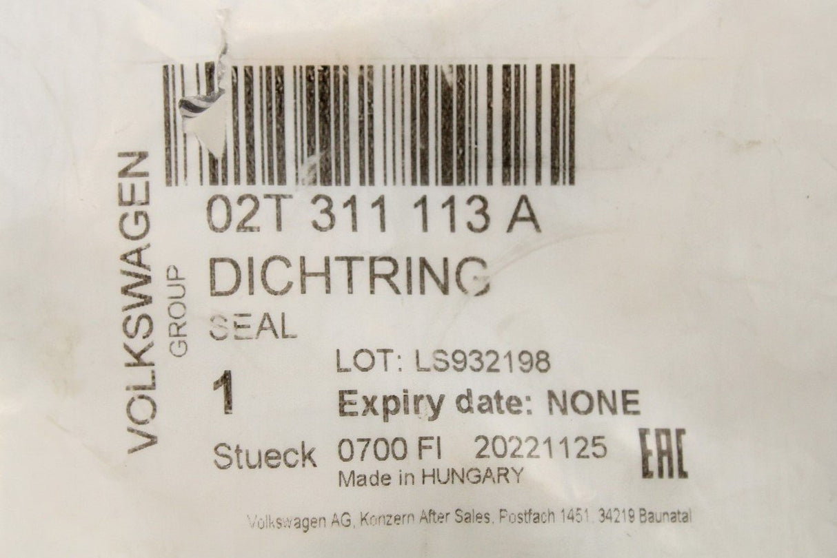 VW Audi Skoda SEAT manual gearbox shaft oil seal (24X38X6mm) 02T311113A