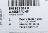 Audi A6 S6 A7 A8 S8 Q7 auxiliary coolant water pump 8K0965567B