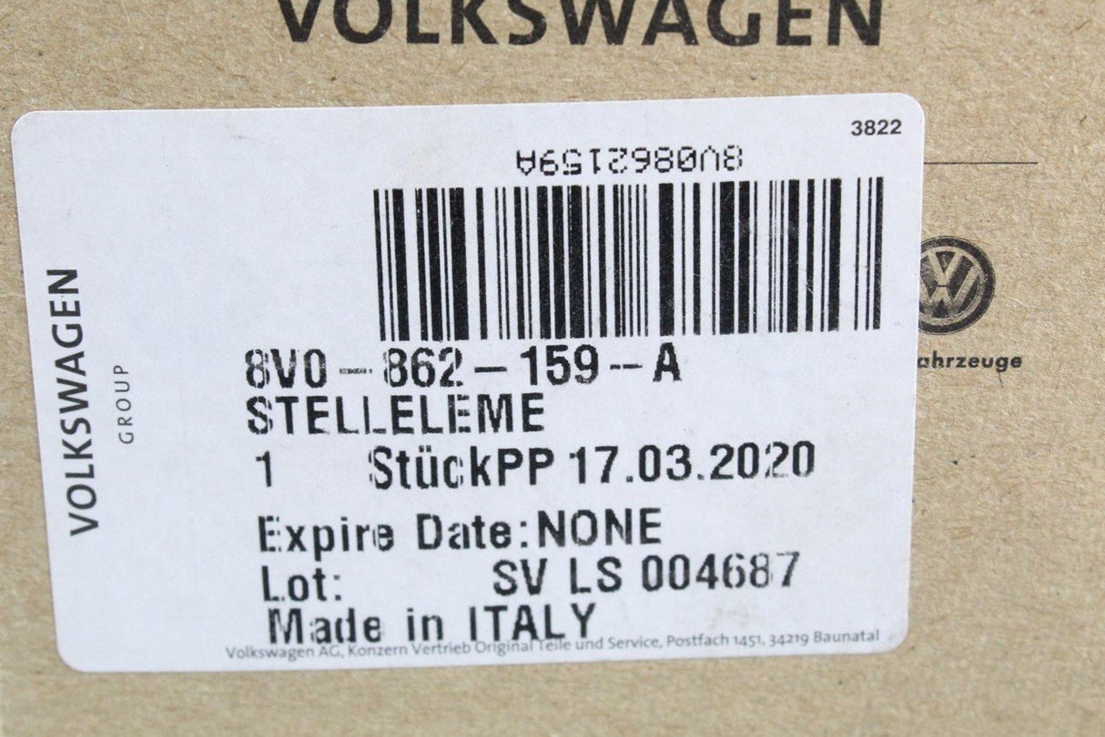 Audi A1 A3 A6 A8 SEAT Arona Ibiza Tarraco fuel flap actuator 8V0862159A