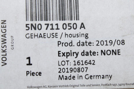 VW Tiguan 12-16 Audi Q3 gear selector housing unit (manual) 5N0711050A