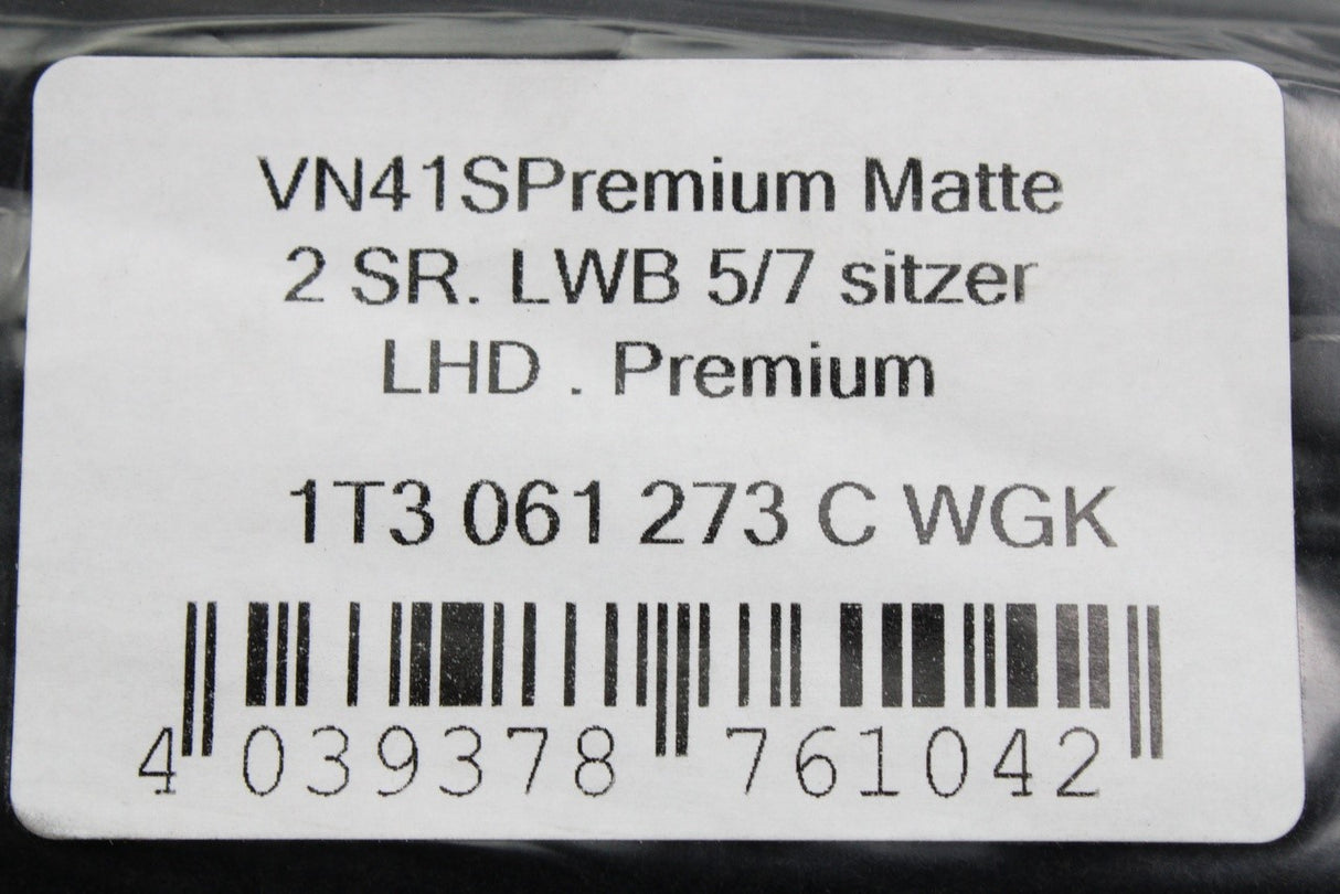 VW ID.Buzz 2022-on 2nd row premium carpet floor mat (LHD) 1T3061273C WGK