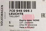 VW Crafter e-Crafter 2017-on tail light (rear right) 7C0945096J