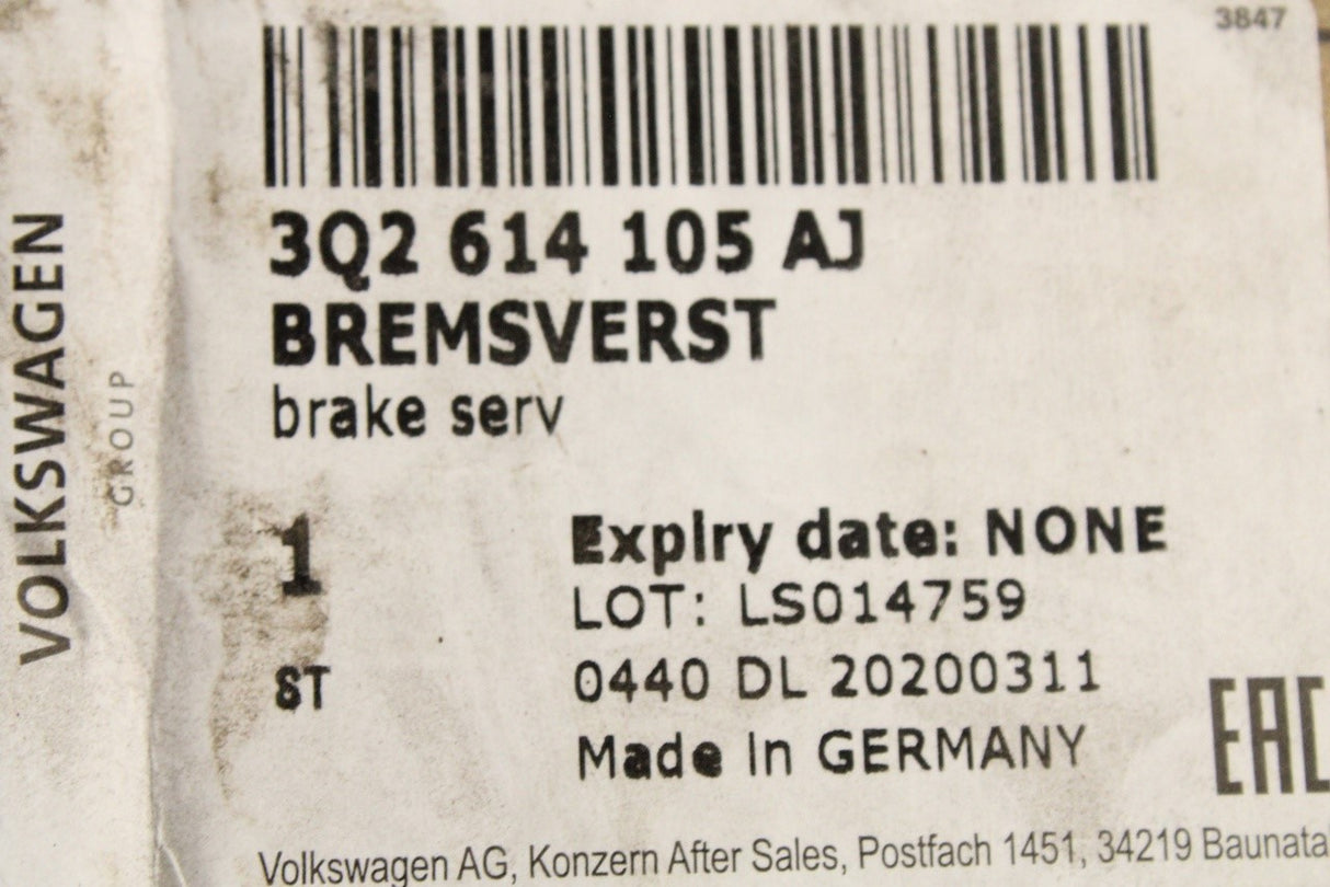 VW Arteon 2017-on Skoda Superb 2015-on RHD brake servo 3Q2614105AJ