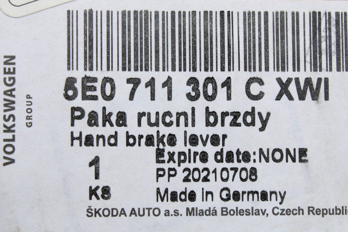 Skoda Octavia 2013-17 parking handbrake lever assembly 5E0711301C XWI