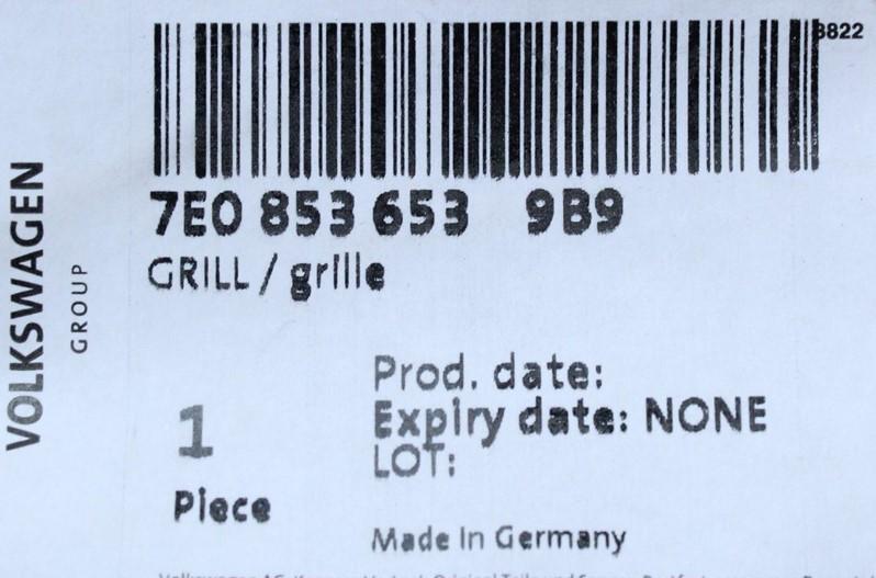 VW Transporter Cali Caravelle T5.1 2010-15 radiator grille 7E08536539B9