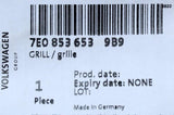 VW Transporter Cali Caravelle T5.1 2010-15 radiator grille 7E08536539B9