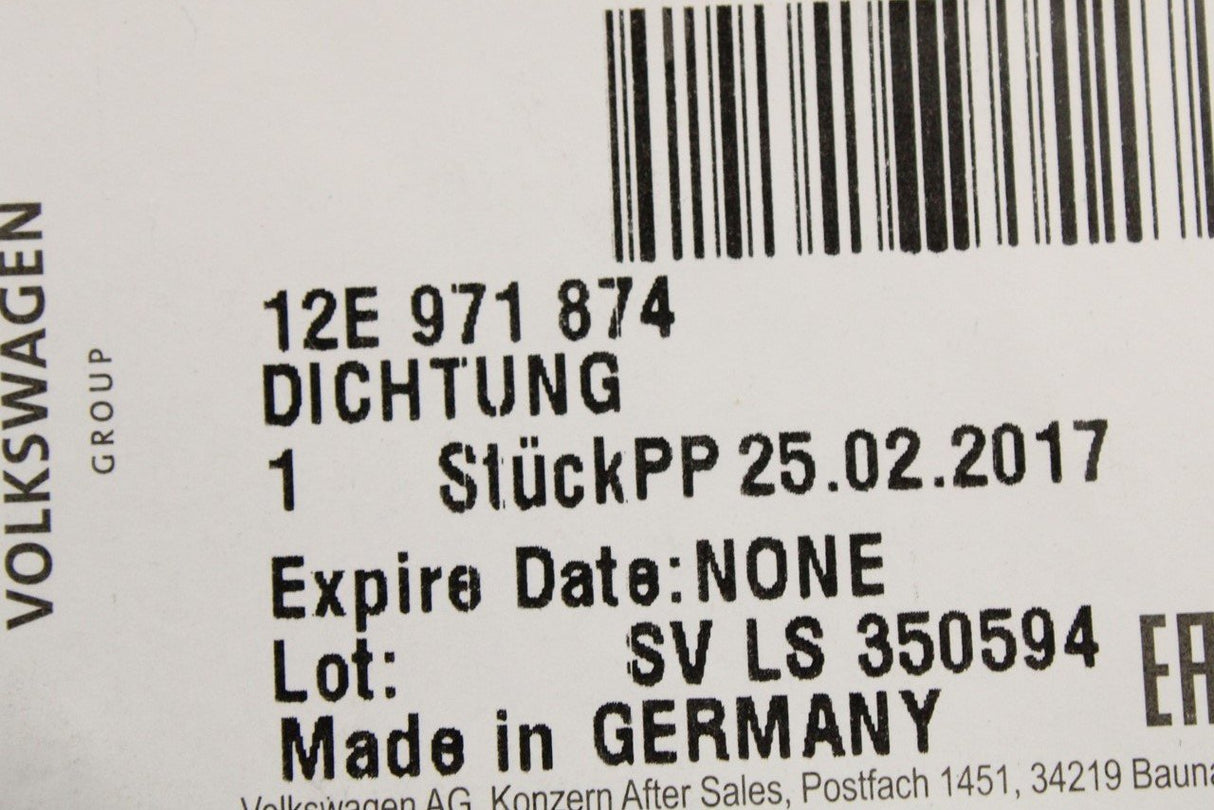 VW Golf MK7 MK7.5 Skoda Superb 13-on charging cable seal ring 12E971874