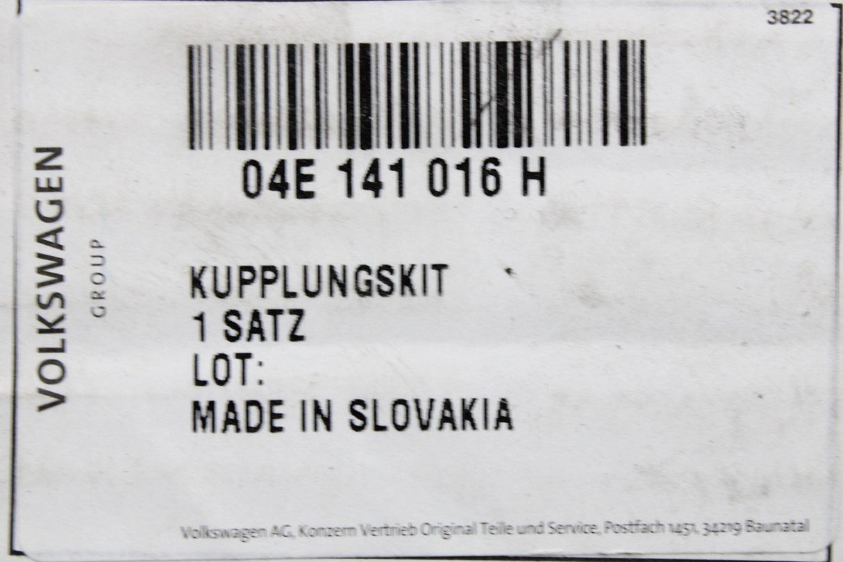 VW Golf Passat Leon Octavia 1.4 TSI clutch & pressure plate 04E141016H