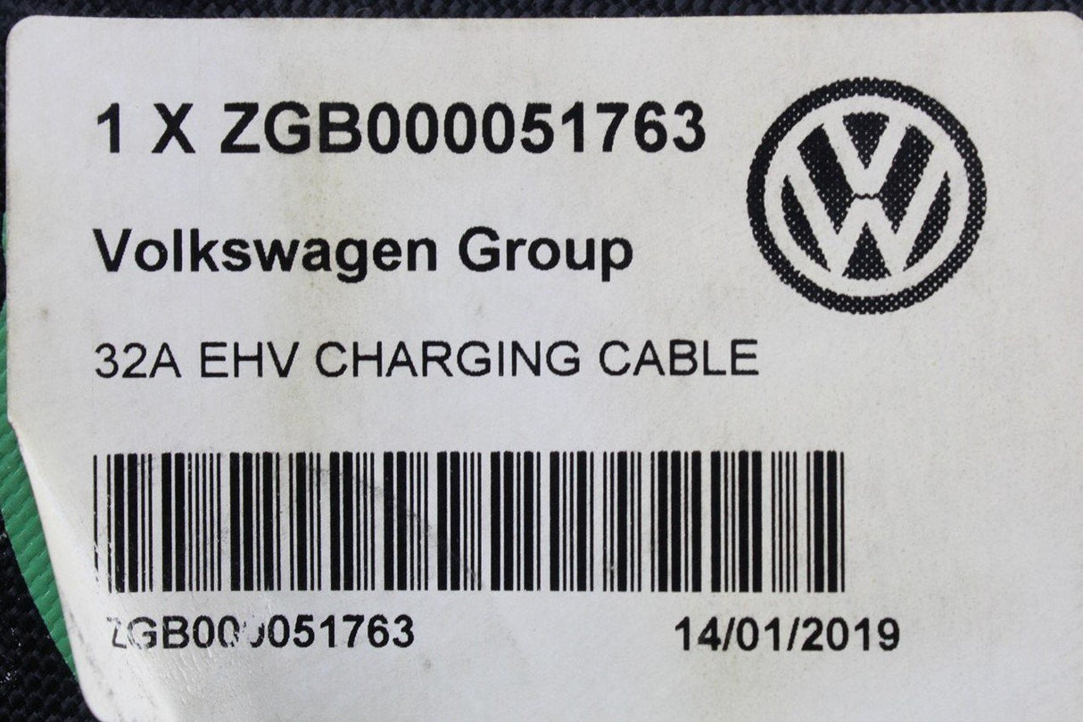 VW E-Golf GTE E-Up! Passat GTE EHV Charging cable ZGB000051763