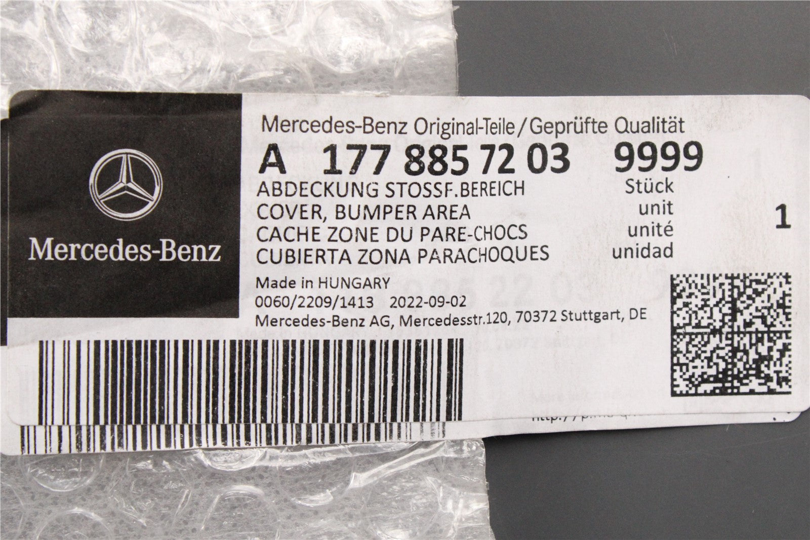MERCEDES-BENZ A W177 Kurbelgehäusedeckel A1770103708 NEU