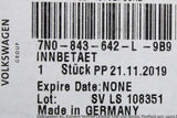 VW Sharan SEAT Alhambra Rear right inner sliding door handle 7N0843642L 9B9