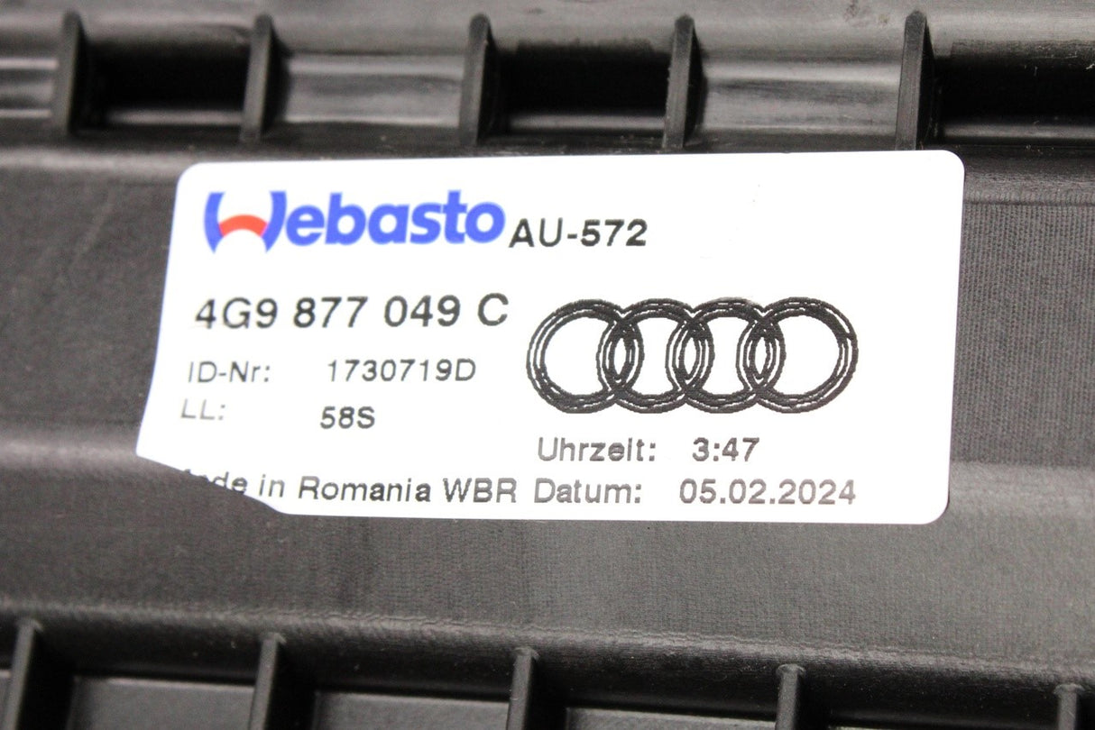 Audi A6 S6 RS6 Avant C7 2011-18 panoramic roof frame 4G9877049C