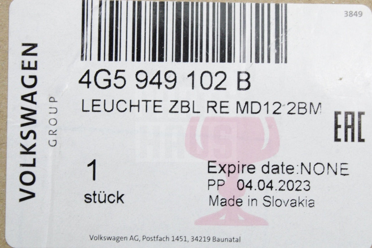 Audi A6 S6 RS6 2011-18 wing mirror indicator (right) 4G5949102B