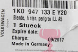 VW Golf MK5 MK6 Skoda SEAT interior light trim (front) 1K0947133E Y20
