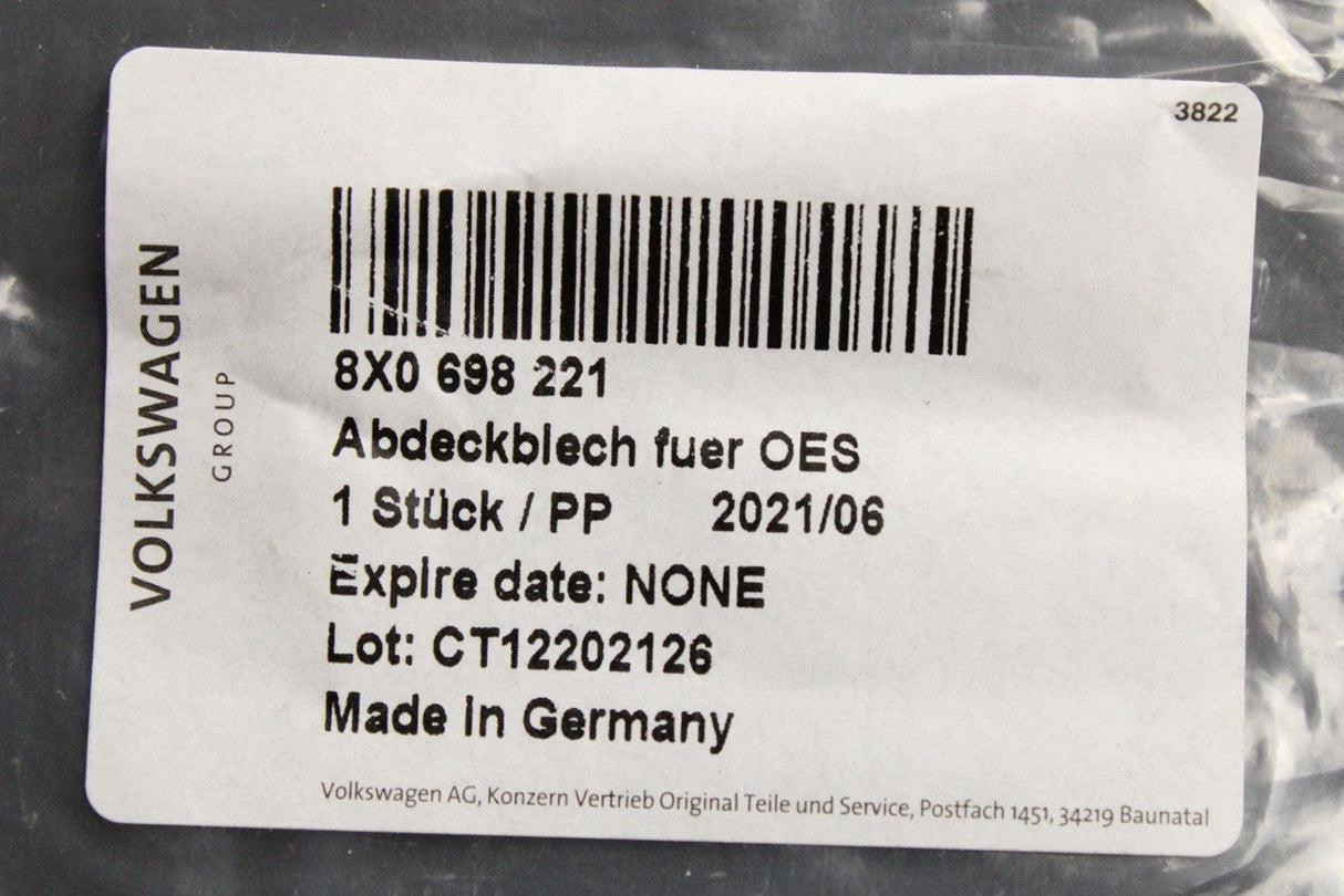 Audi S1 2015-18 front brake caliper trim "S1" (x1) 8X0698221