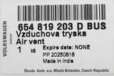 Skoda Scala Kamiq 2019-on centre console air vent (rear) 654819203D BUS