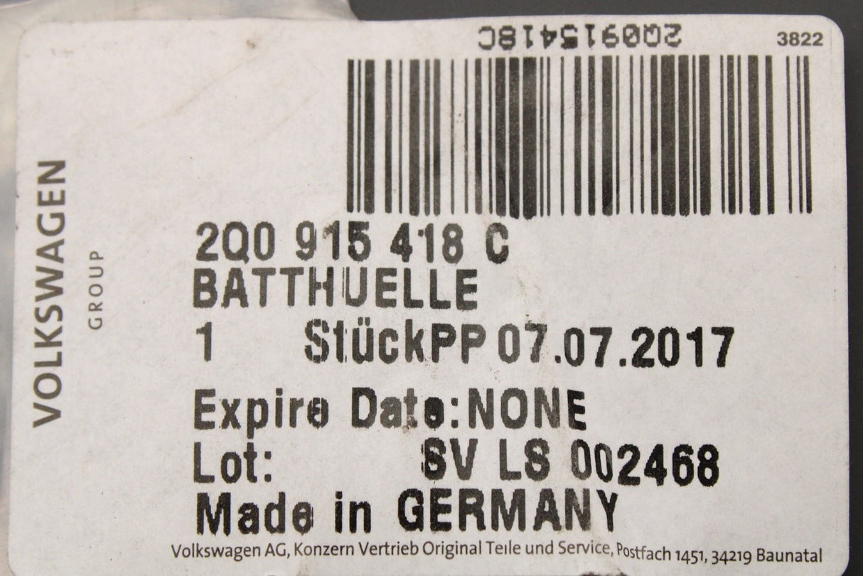 VW Golf MK8 Audi A3 8Y Skoda CUPRA battery protective cover 2Q0915418C