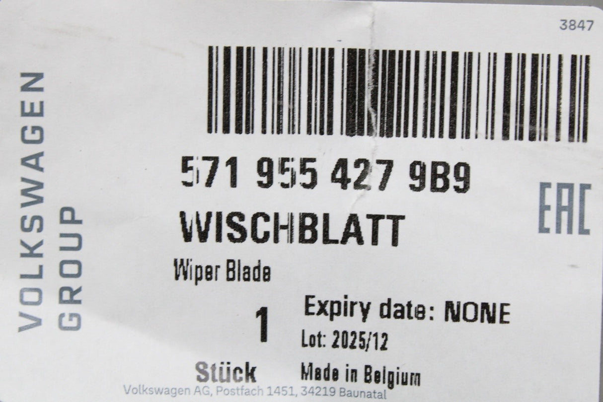 VW Tiguan 2024-on wiper blade (rear) 571955427 9B9