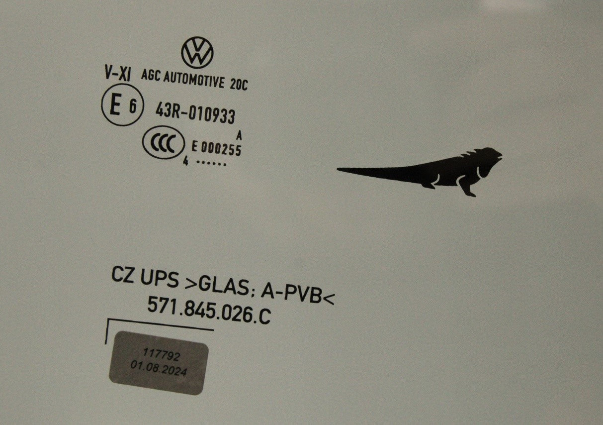 VW Tiguan 2024-on tinted door window glass (rear left) 571845025C