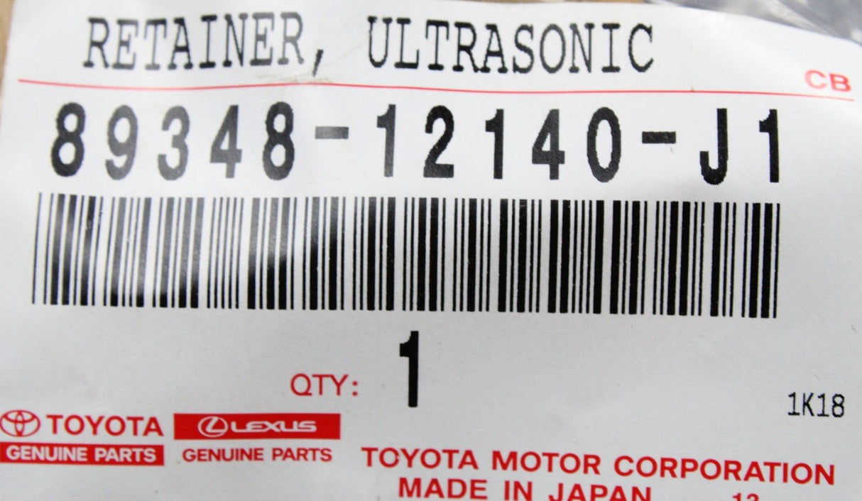 Toyota ultrasonic parking sensor retainer 8934812140J1