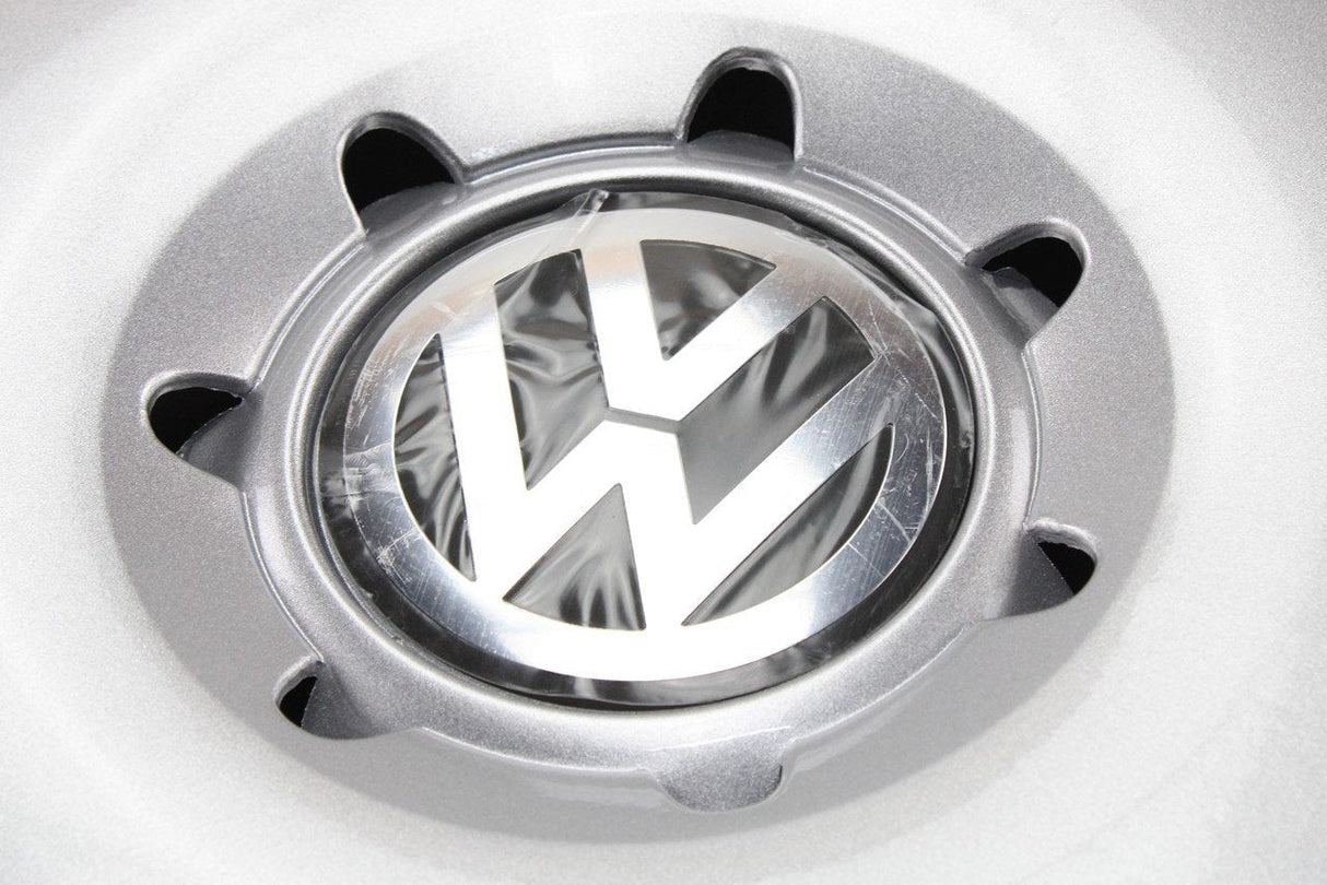 VW Fox 2005-12 14" Wheel trim ring bright chrome effect 6Q0601147M YSW