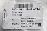 VW Fox 2005-12 14" Wheel trim ring bright chrome effect 6Q0601147M YSW