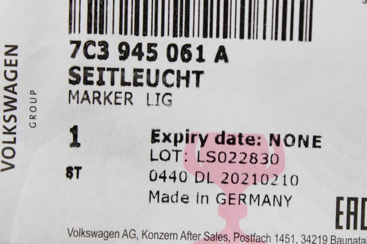 VW Crafter 2017-Onward side marker light (flat bed models) 7C3945061A