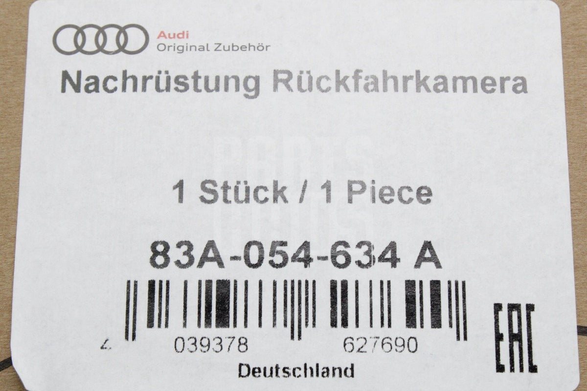 Audi A1 Q2 SQ2 Q3 RSQ3 2019-on retrofit reversing camera 83A054634A