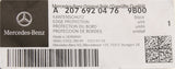 Mercedes-Benz E-Class Cabriolet C207 door seal (right) A20769204769B00