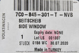 VW Crafter 2017-on side window for sliding door (left) 7C0845301T NVB