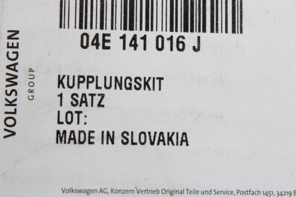 VW T-Roc Golf Passat Leon Octavia 1.5 TSI clutch kit 04E141016J