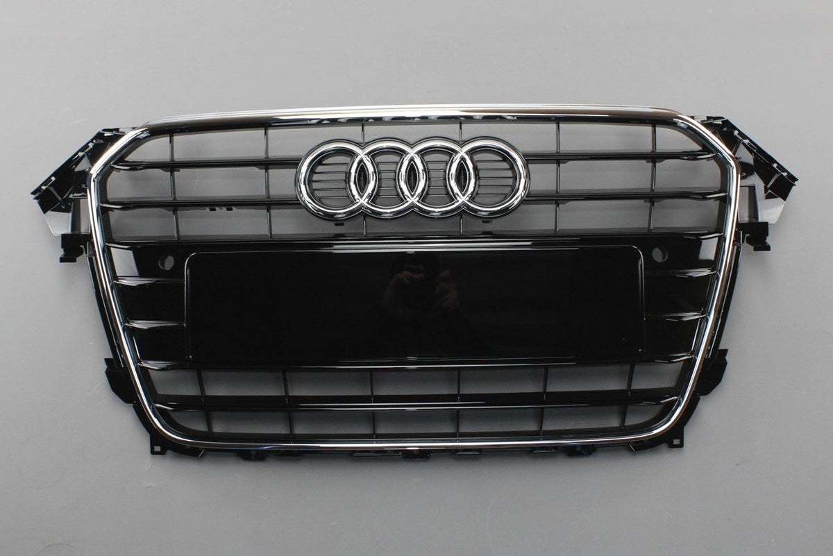 Audi A4 B8 2013-2015 front radiator grill (gloss black) 8K0853651F T94, view 1
