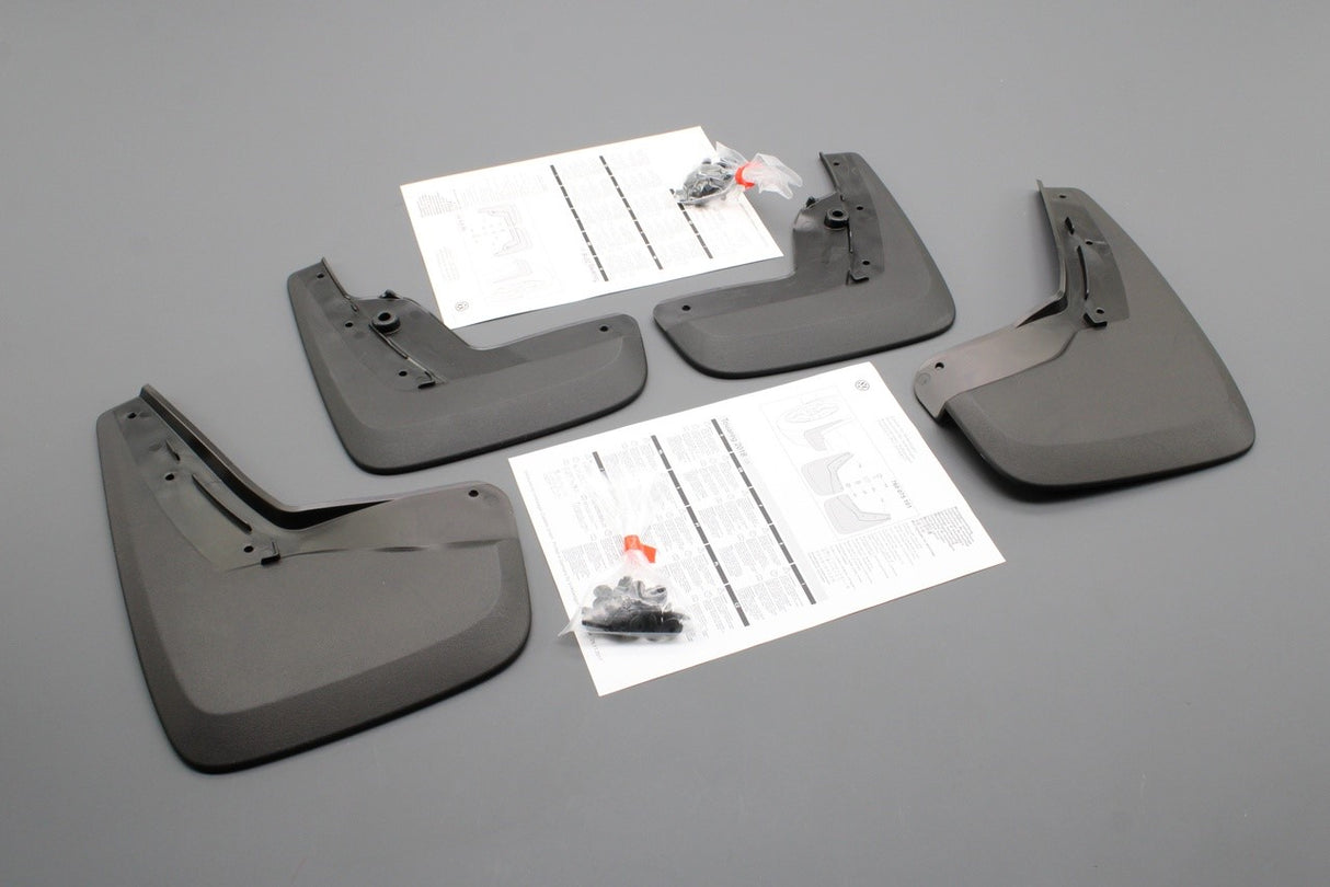 VW Touareg 2018-on accessory front and rear mud flaps set 760075111 / 760075101