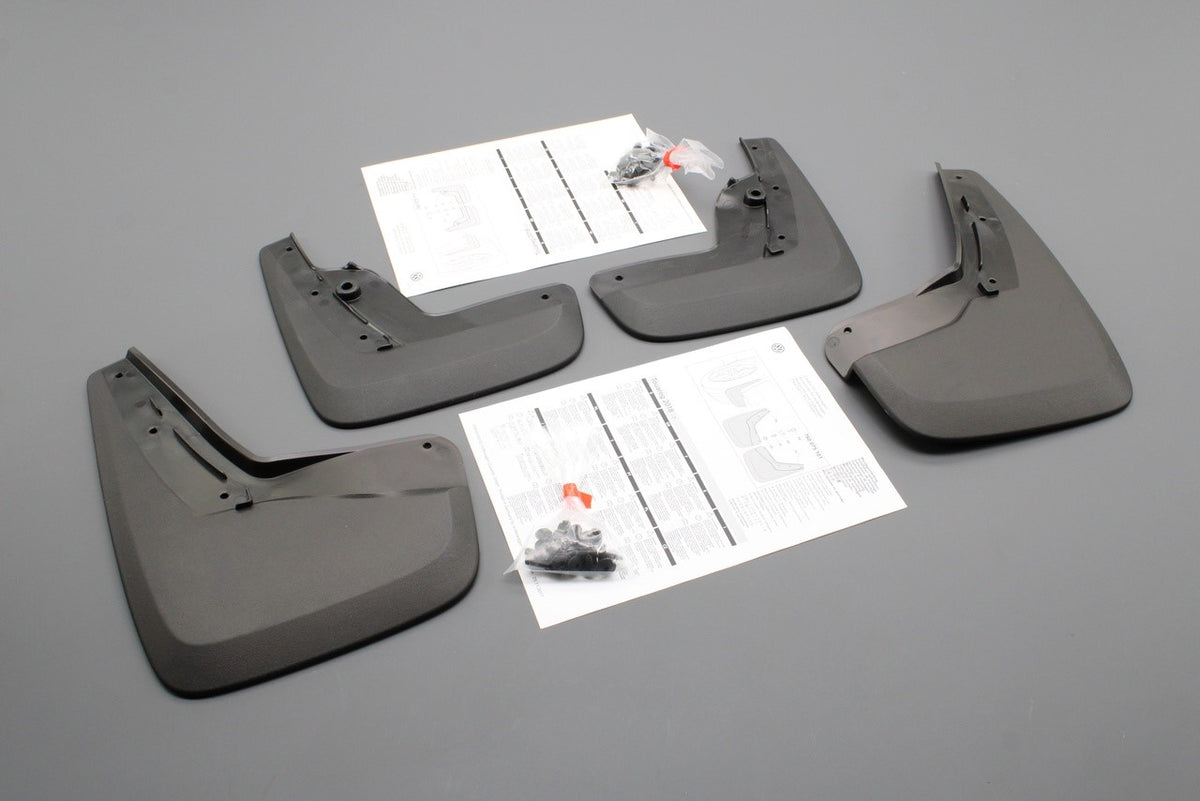 VW Touareg 2018-on accessory front and rear mud flaps set 760075111 / 760075101, view 1