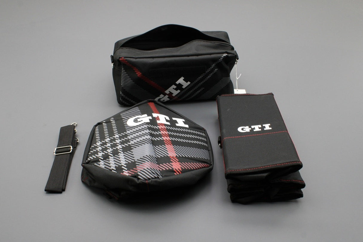 Volkswagen accessory 'clark' check GTI foldable cool bag 1H3087311